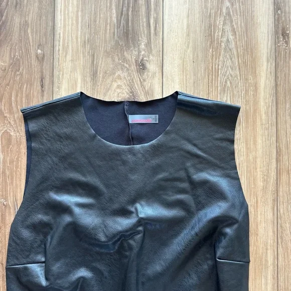 Commando womens Black faux leather Dress size large